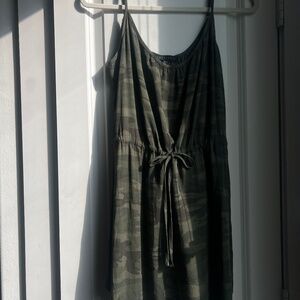 Sanctuary Green Camouflage Dress